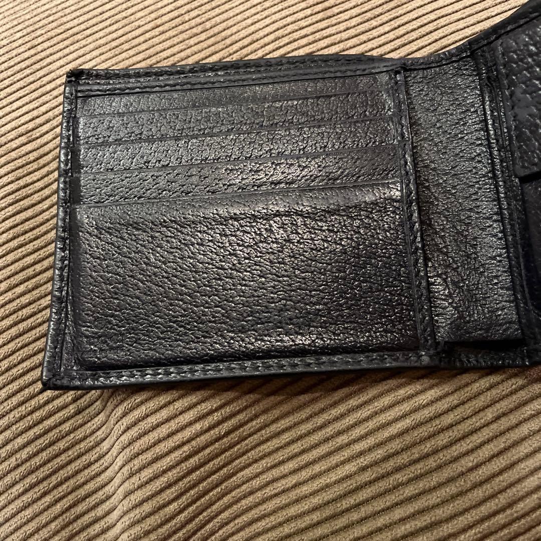 【★大幅値下可】GUCCI GGロゴ 二つ折り財布 ベージュ/ネイビー/赤