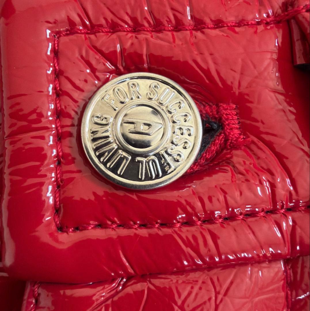 【新品】DIESEL ディーゼル P-ARCY フェイクレザー　 赤 26