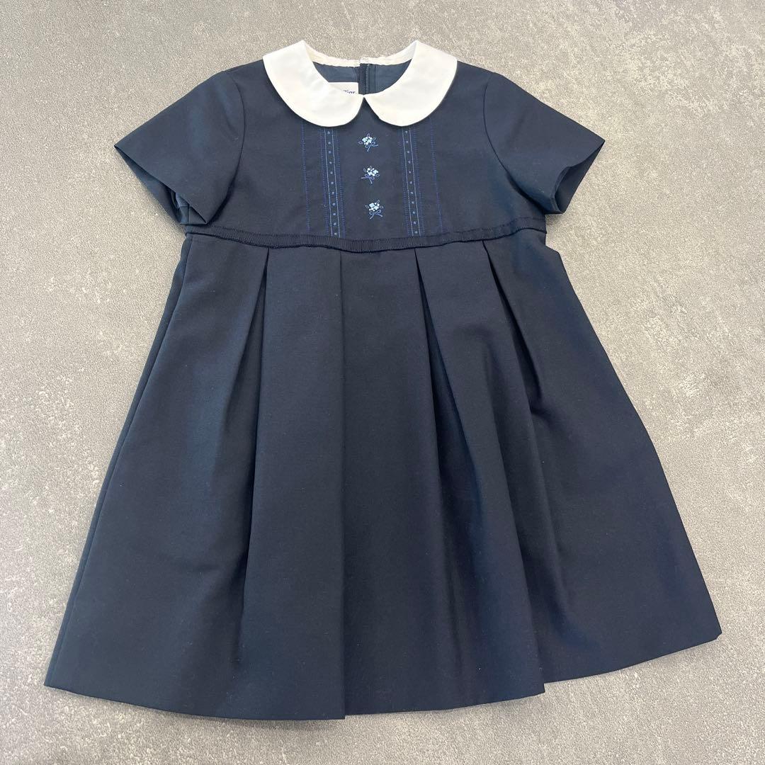 美品familiar お受験ワンピース 100cm