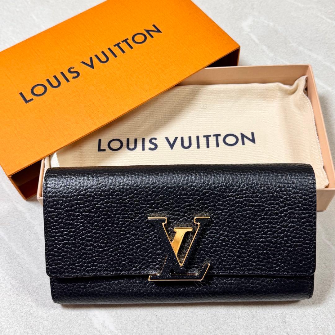 美品　ルイ・ヴィトントリヨンポルトフォイユカプシーヌ長財布　ブランド