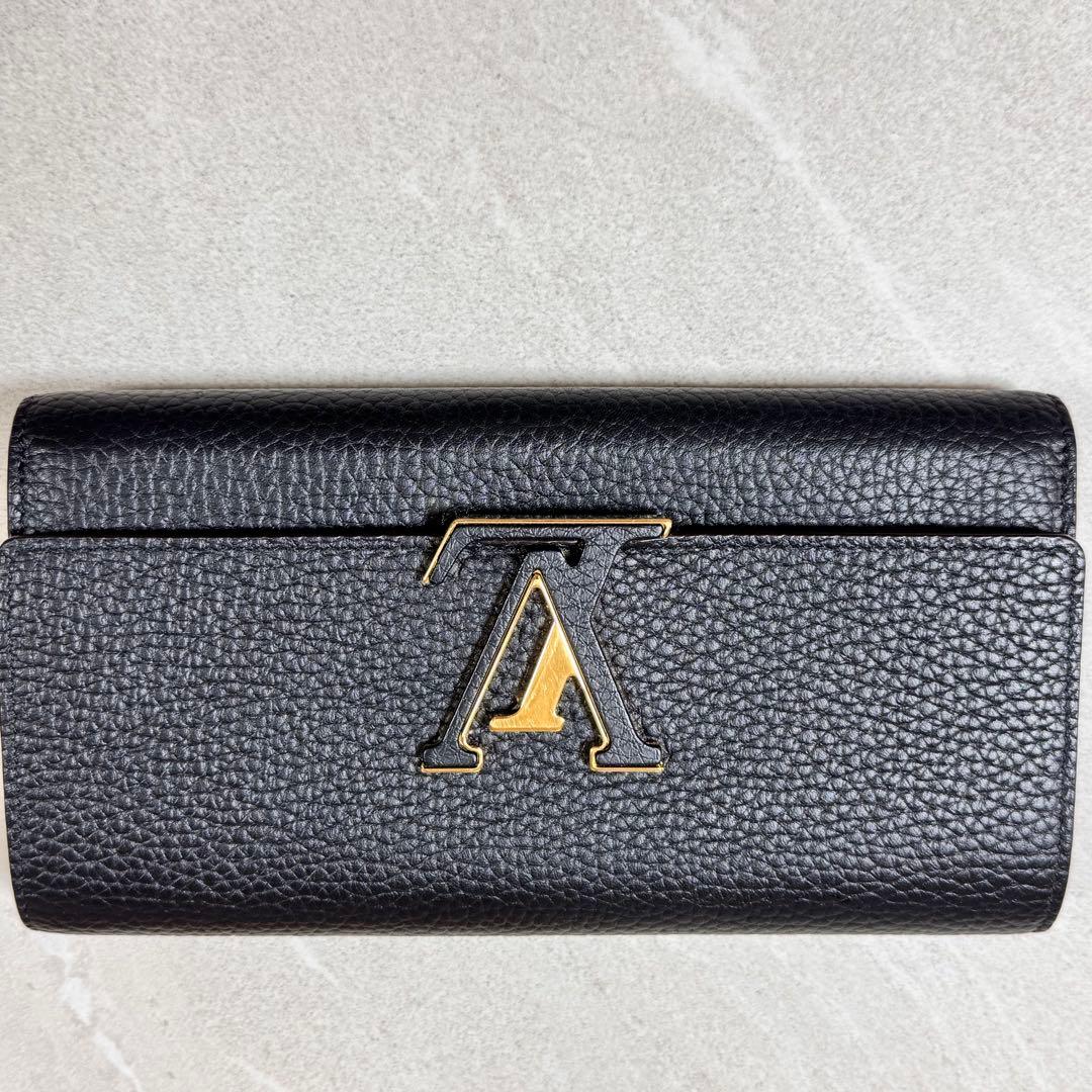 美品　ルイ・ヴィトントリヨンポルトフォイユカプシーヌ長財布　ブランド