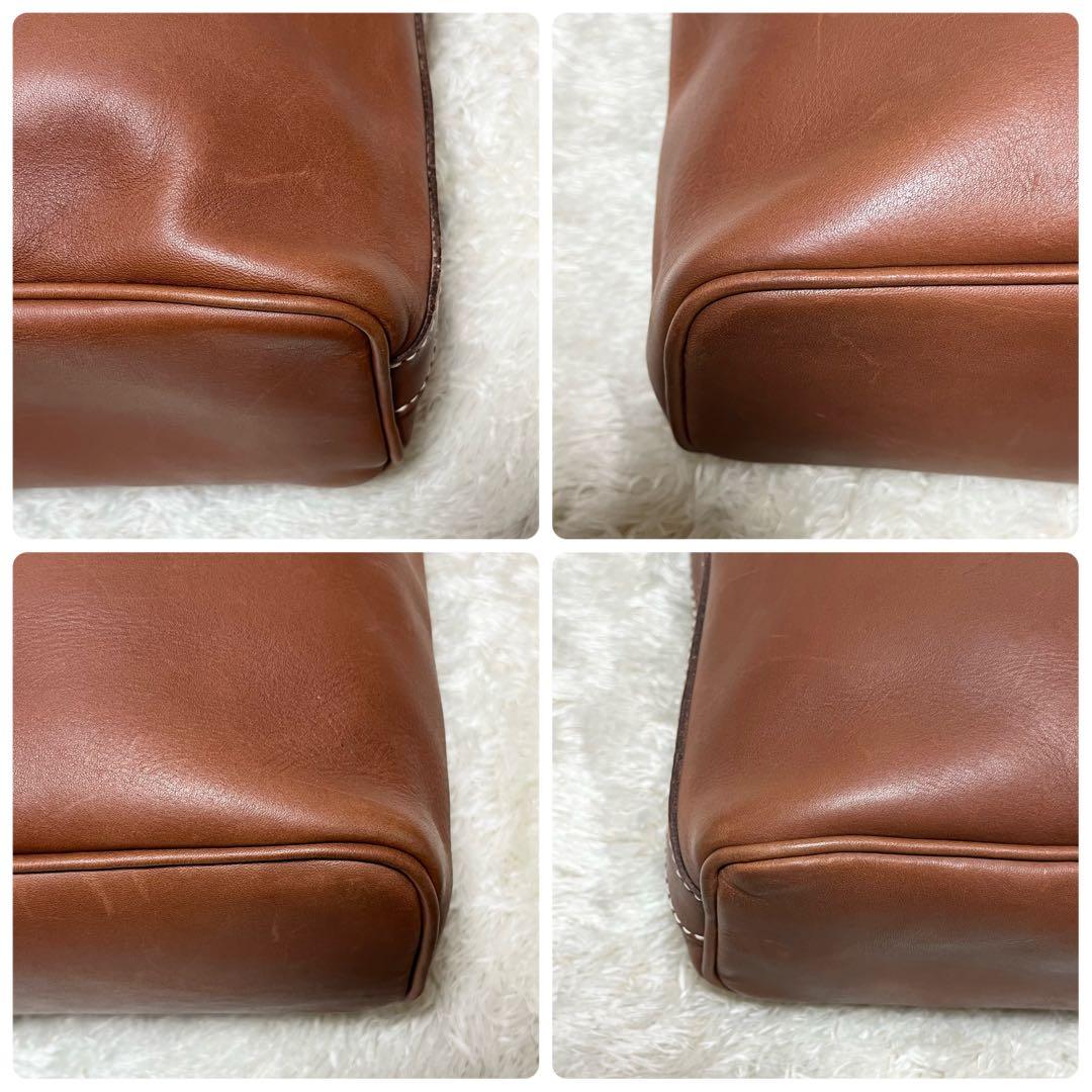 シャルルエシャルリュス　トートバッグ　レザー　ブラウン　肩掛け