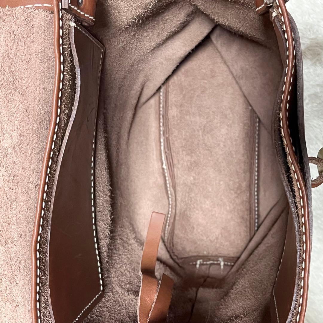 シャルルエシャルリュス　トートバッグ　レザー　ブラウン　肩掛け