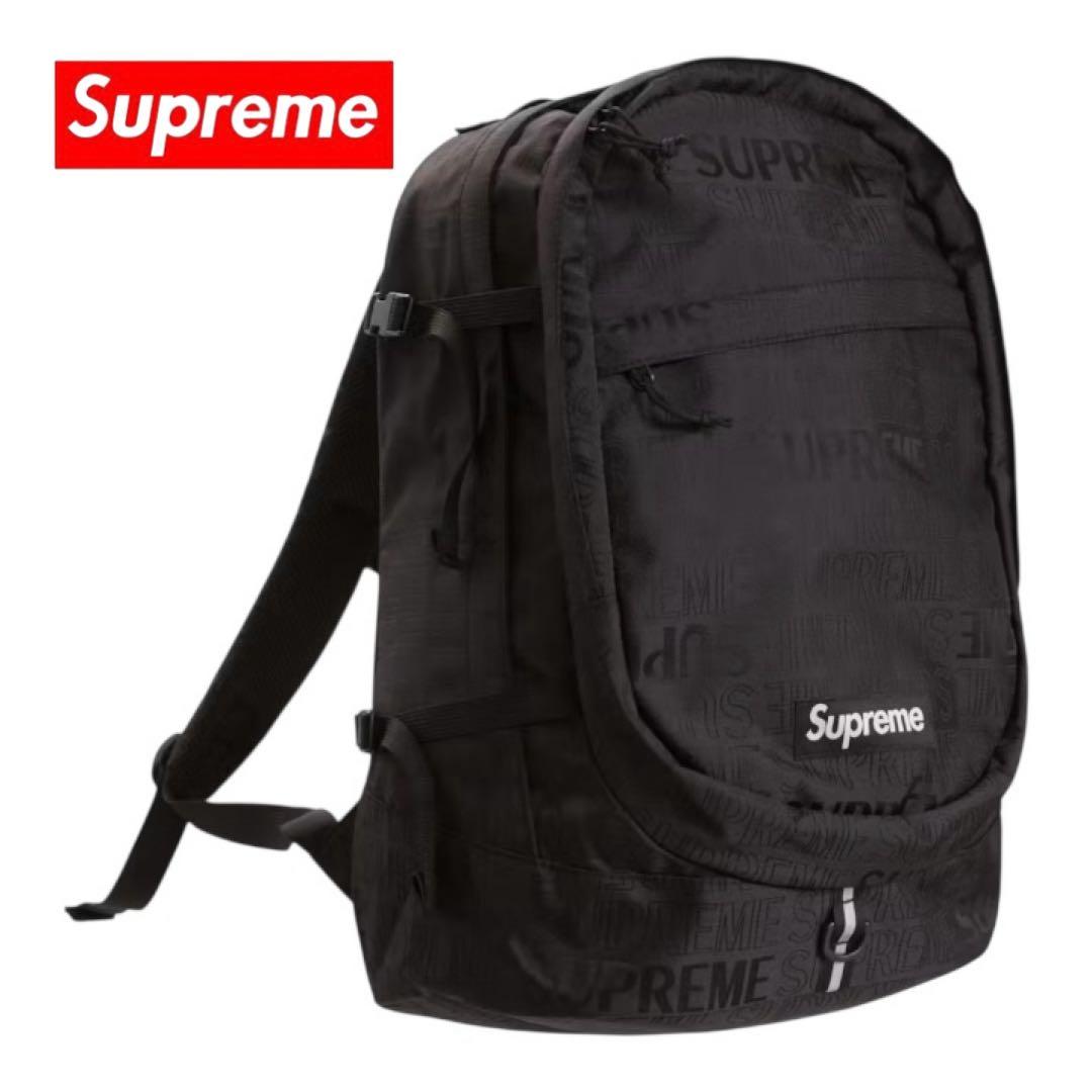 【新品✨️大人気】supreme シュプリーム バックパック リュック ブラック