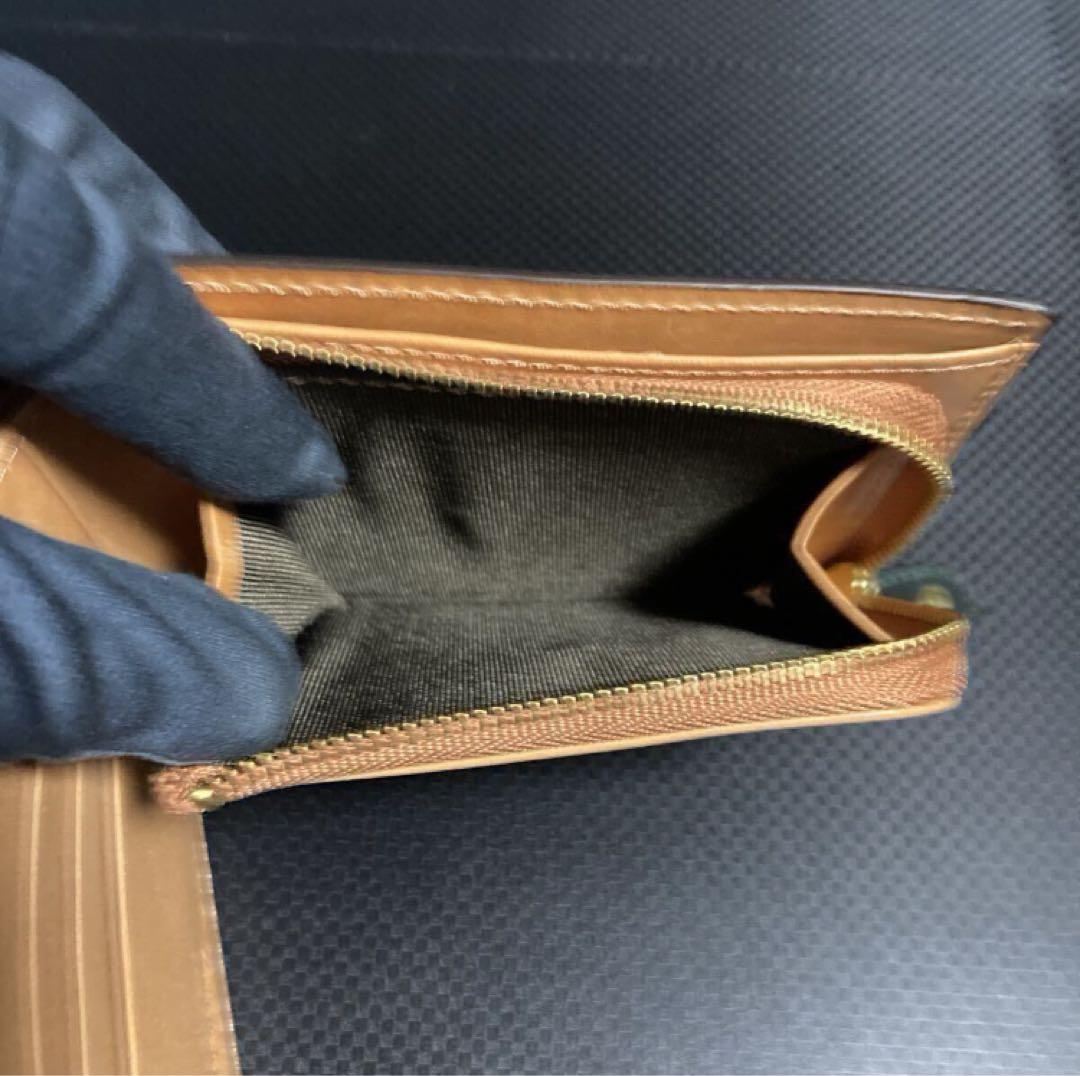 シェルコードバン ロカド社製 二つ折り 財布 馬革 ダークグリーン 未使用品