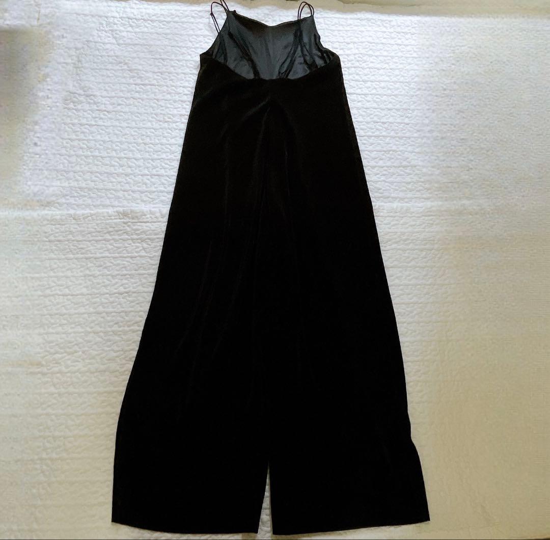 美品⚑アンスリード クリスタルプリーツ オールインワン ブラック 36