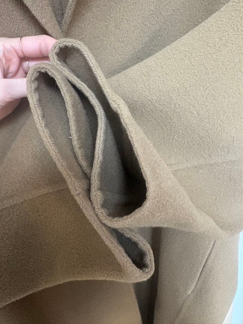 Deuxieme Classe ウールアンゴラリバーコート　キャメル