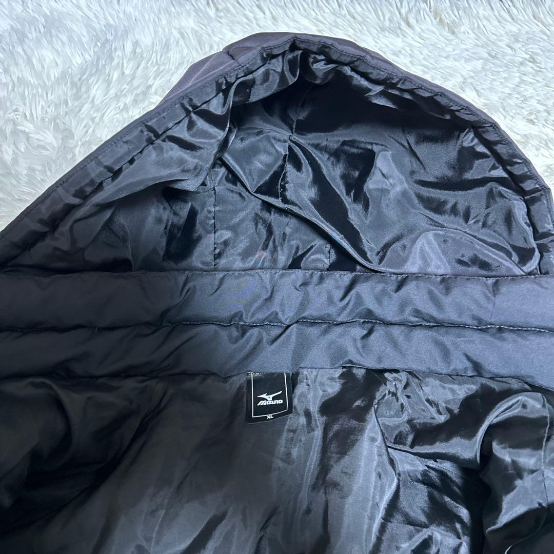 【MIZUNO ミズノ】ベンチコート（XL）ダウンコート　ロング　ブラック