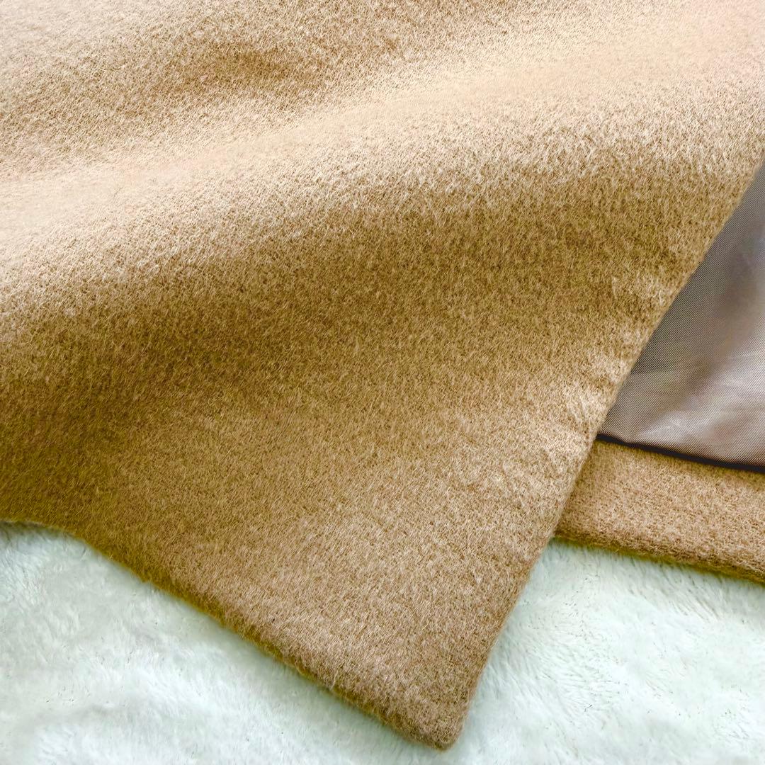 【超美品】エディフィス ウール素材 ビーバー仕上げ チェスターコート Mキャメル