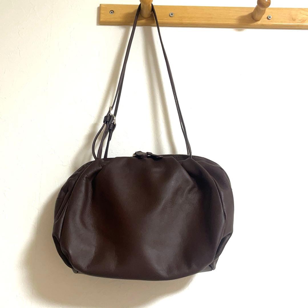 《本革/430g》コロンボストンバッグ　ブラウン