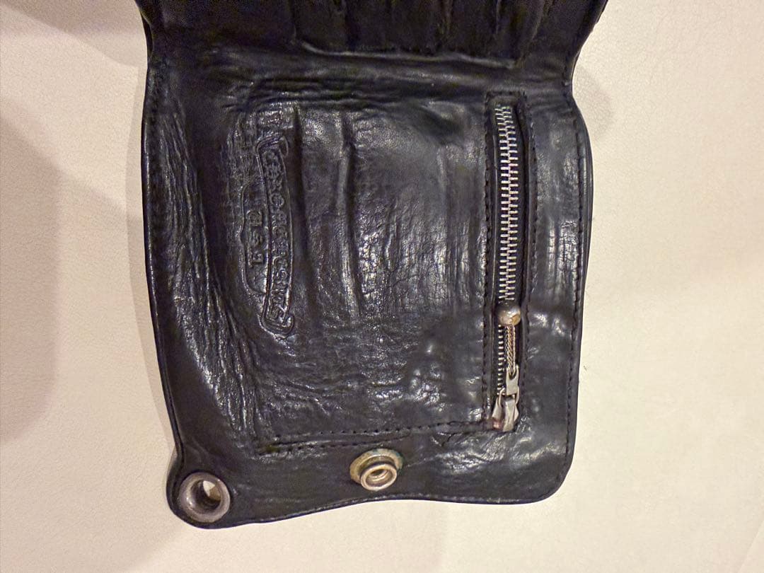 小物 Chrome Hearts 1-Snap Cross Button Wallet