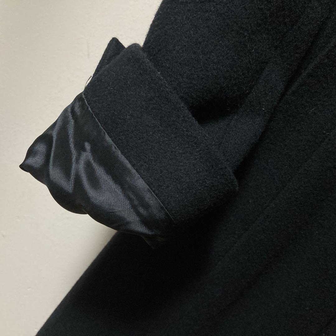 超美品 HUGO BOSS ヒューゴボス チェスターコート ビジネスコート 黒