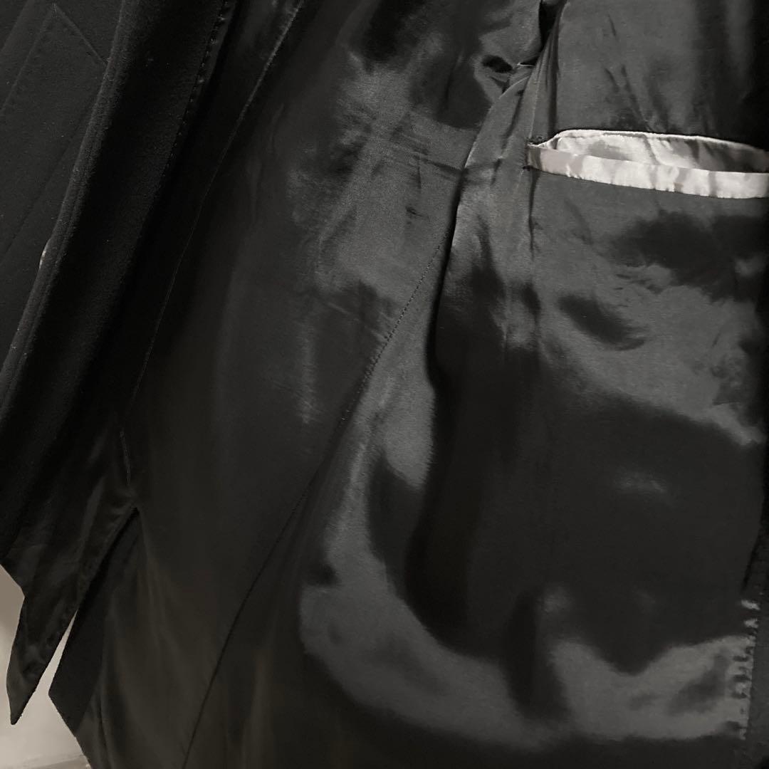 超美品 HUGO BOSS ヒューゴボス チェスターコート ビジネスコート 黒