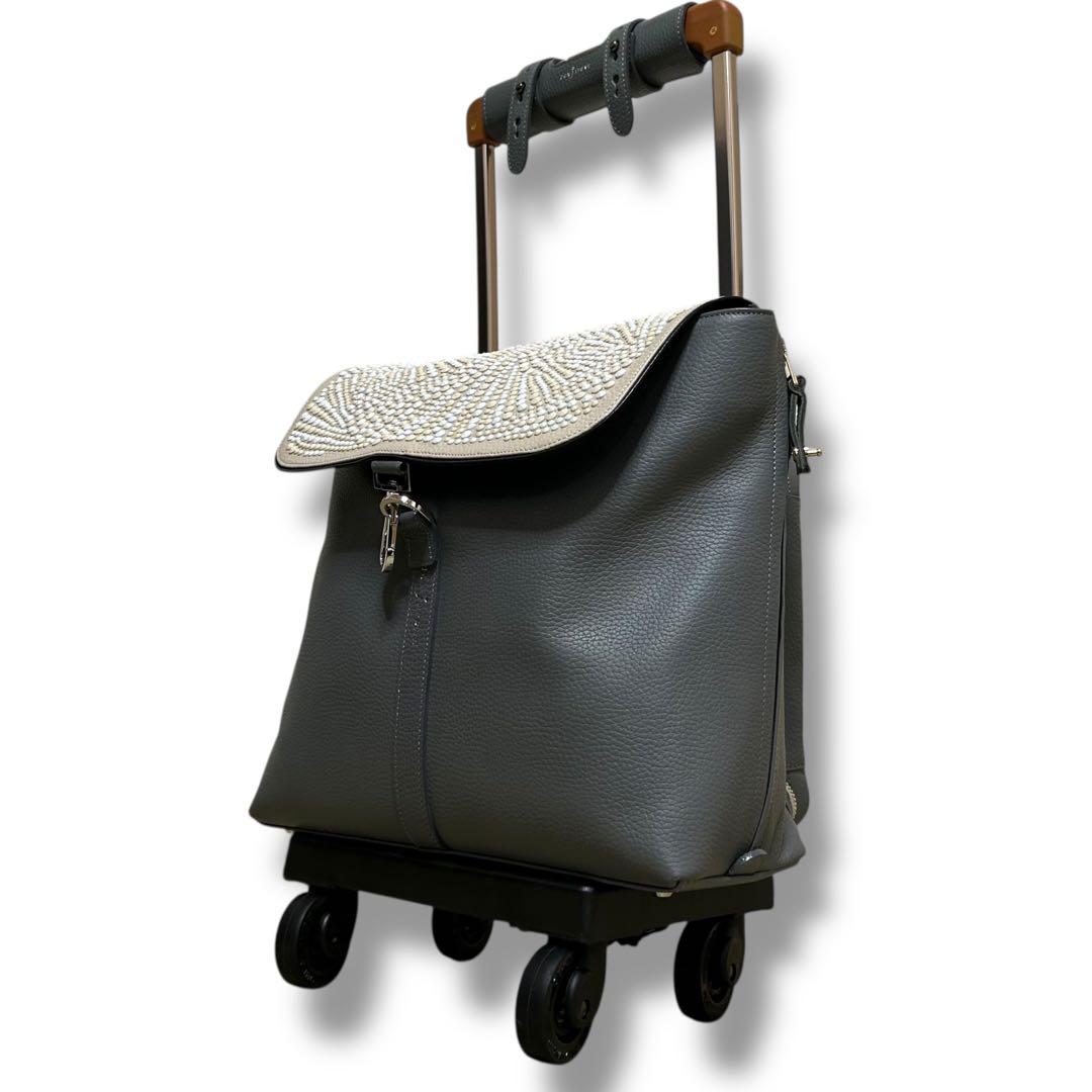 極美品✨ 高級　BON JAPONE スワニー　キャリーバッグ　レザー