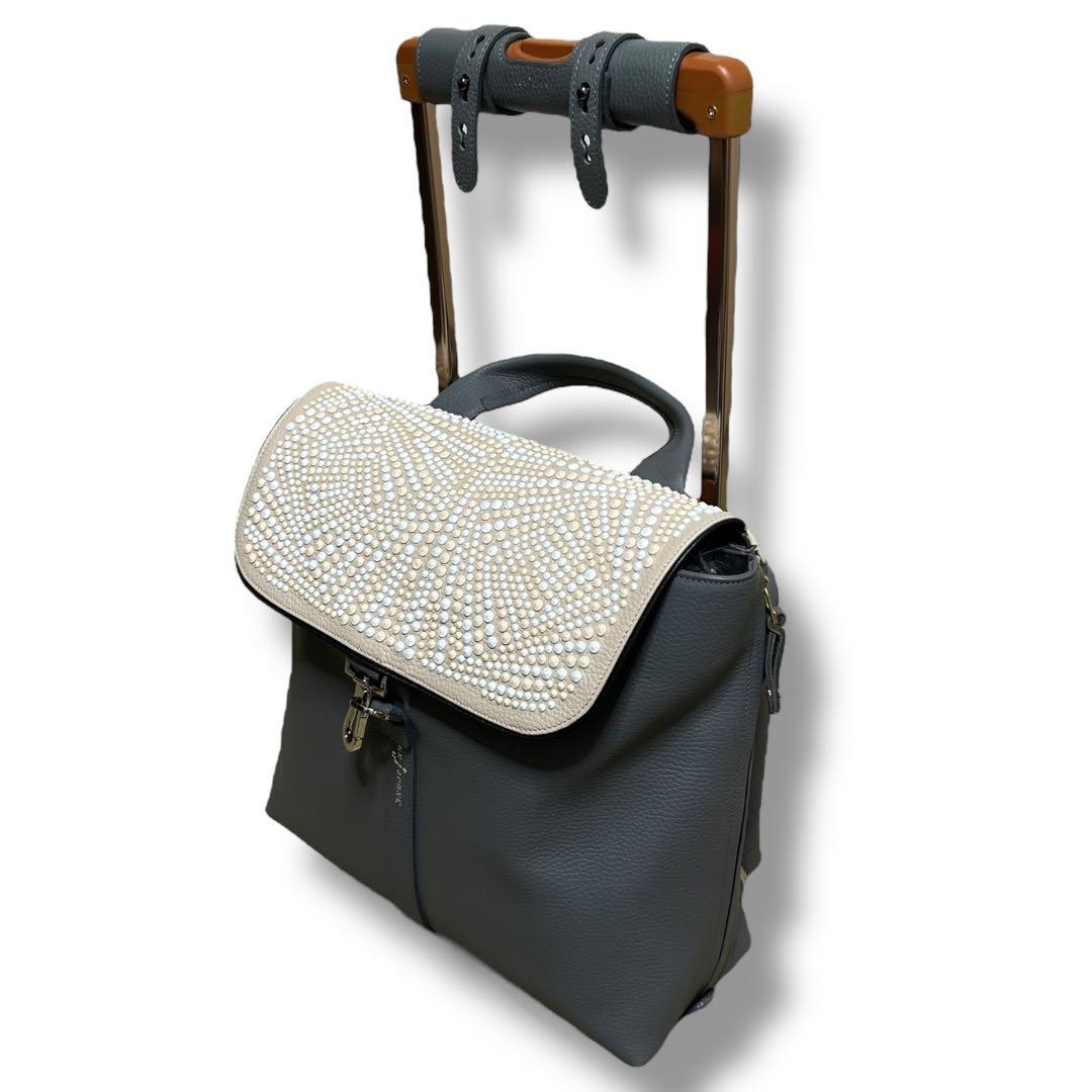 極美品✨ 高級　BON JAPONE スワニー　キャリーバッグ　レザー