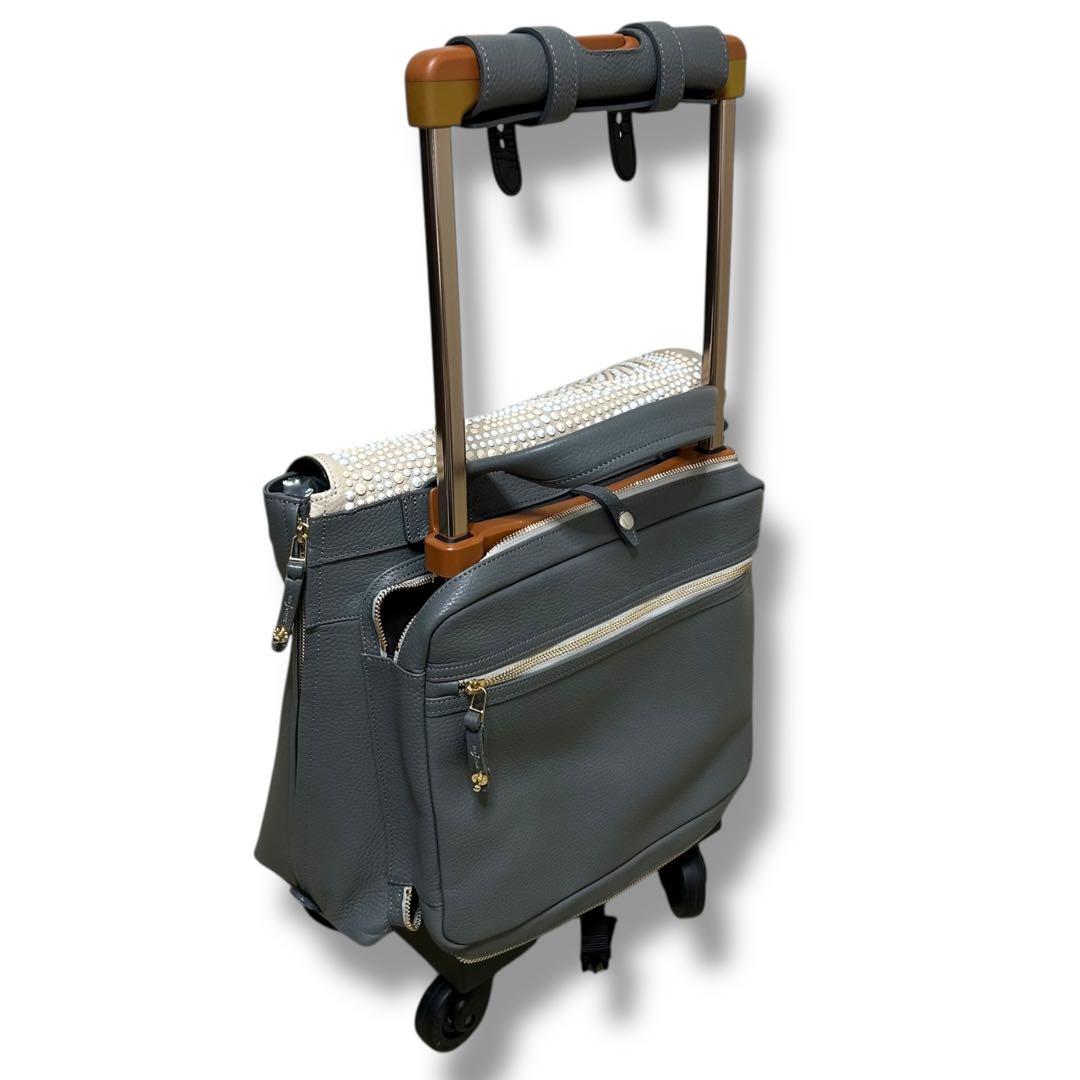 極美品✨ 高級　BON JAPONE スワニー　キャリーバッグ　レザー