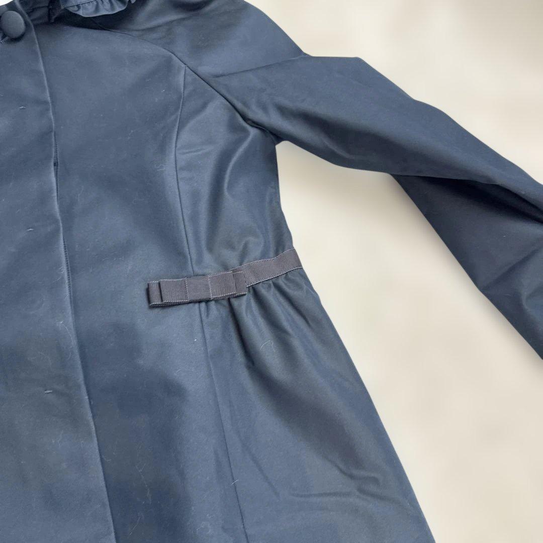 アメノチハレ　ロングコート　ネイビー　フリーサイズ　日本製