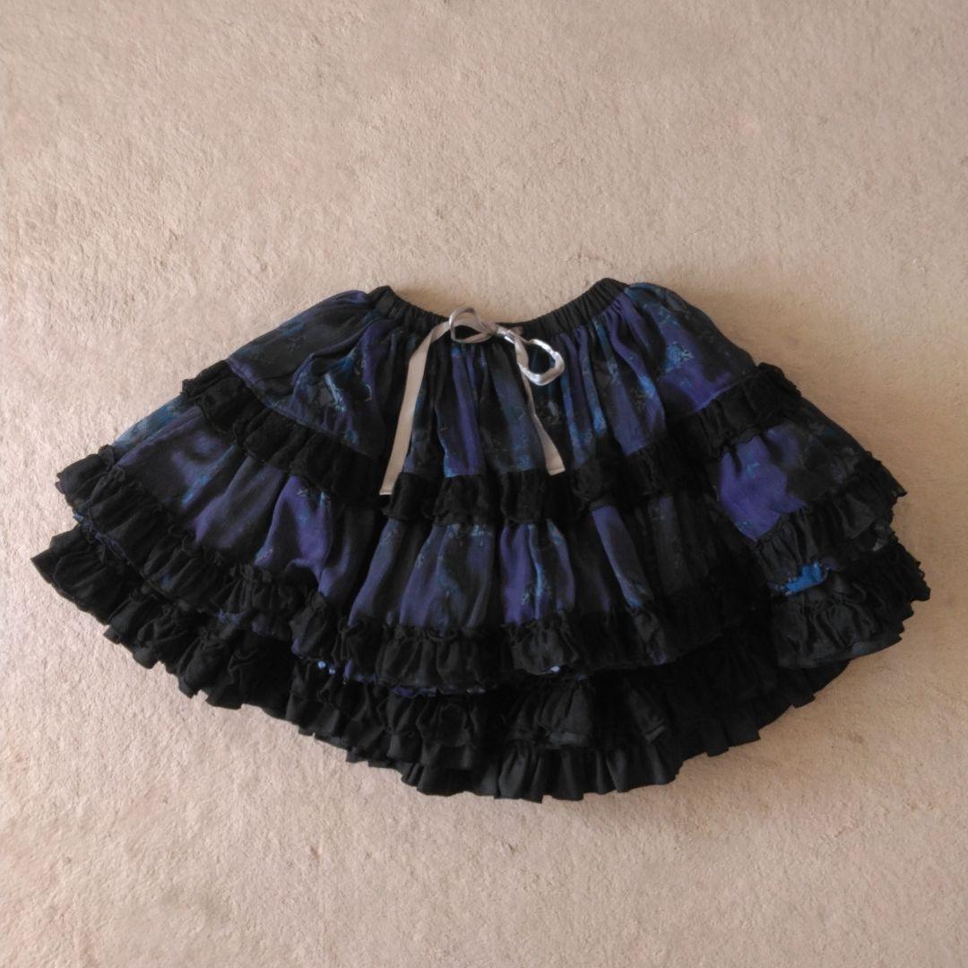 h.NAOTO blue rose パニエ スカート