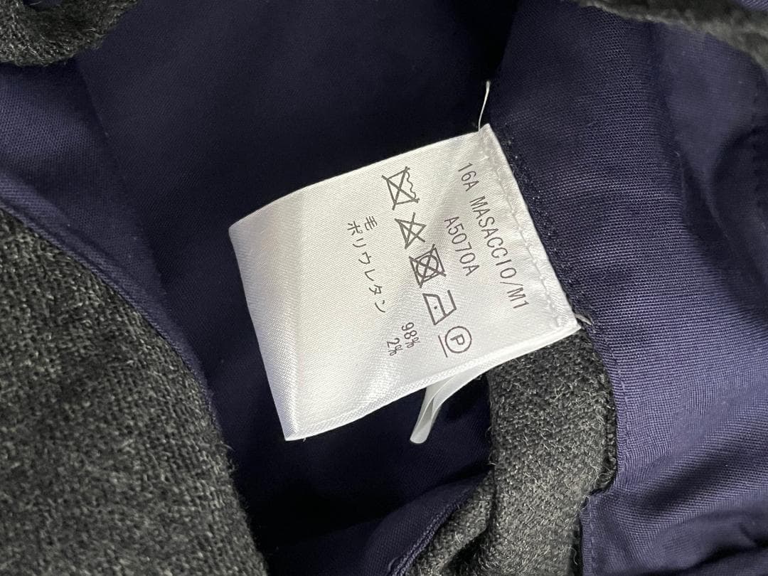 giabsarchivio MASACCIO 永久クリース ウールパンツ