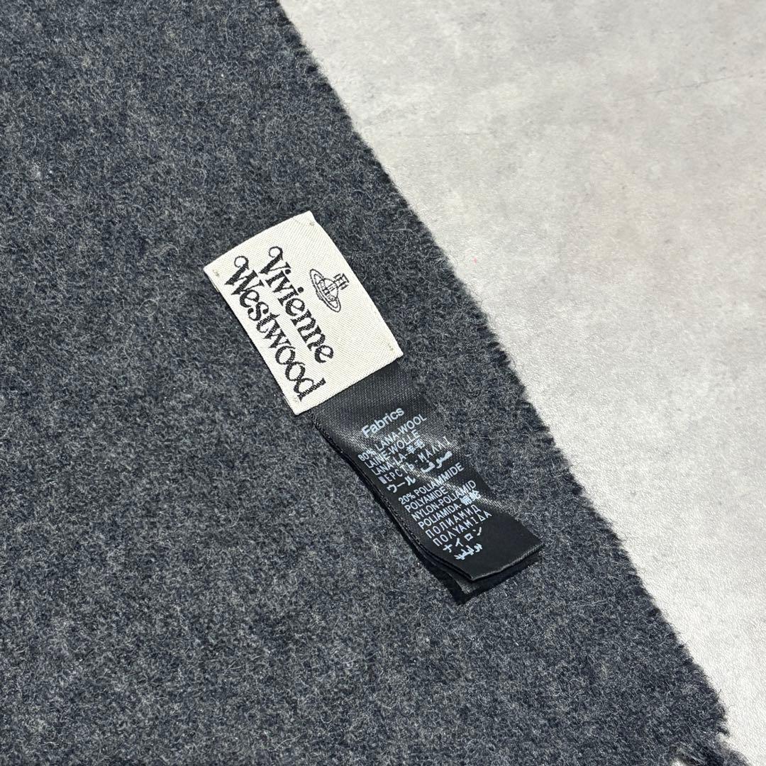 ヴィヴィアンウエストウッド オーブ マフラー 黒 レディース メンズ 正規品