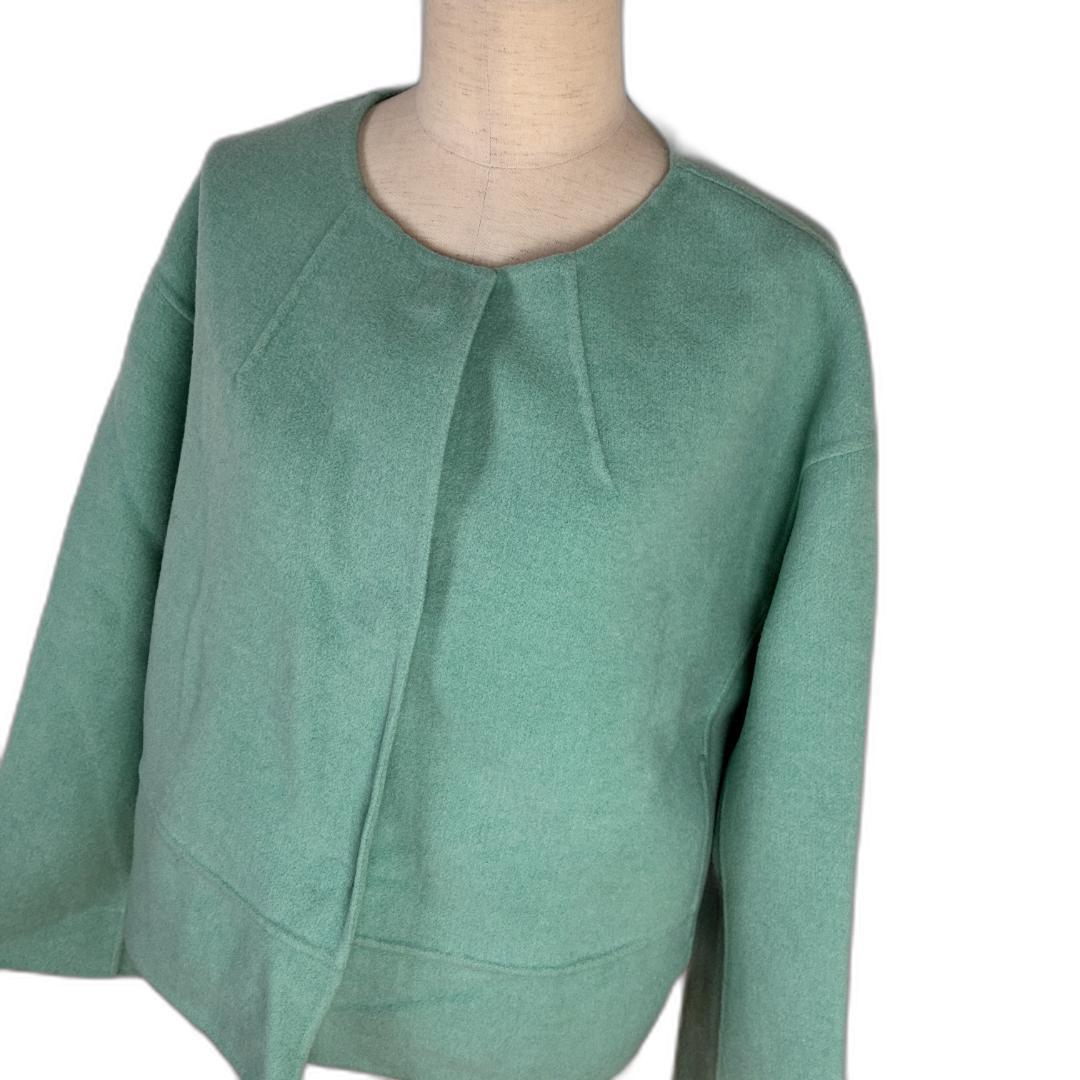 ★未使用タグ付★ DoCLASSE ジャケット 11号 上質 ウール カシミヤ混