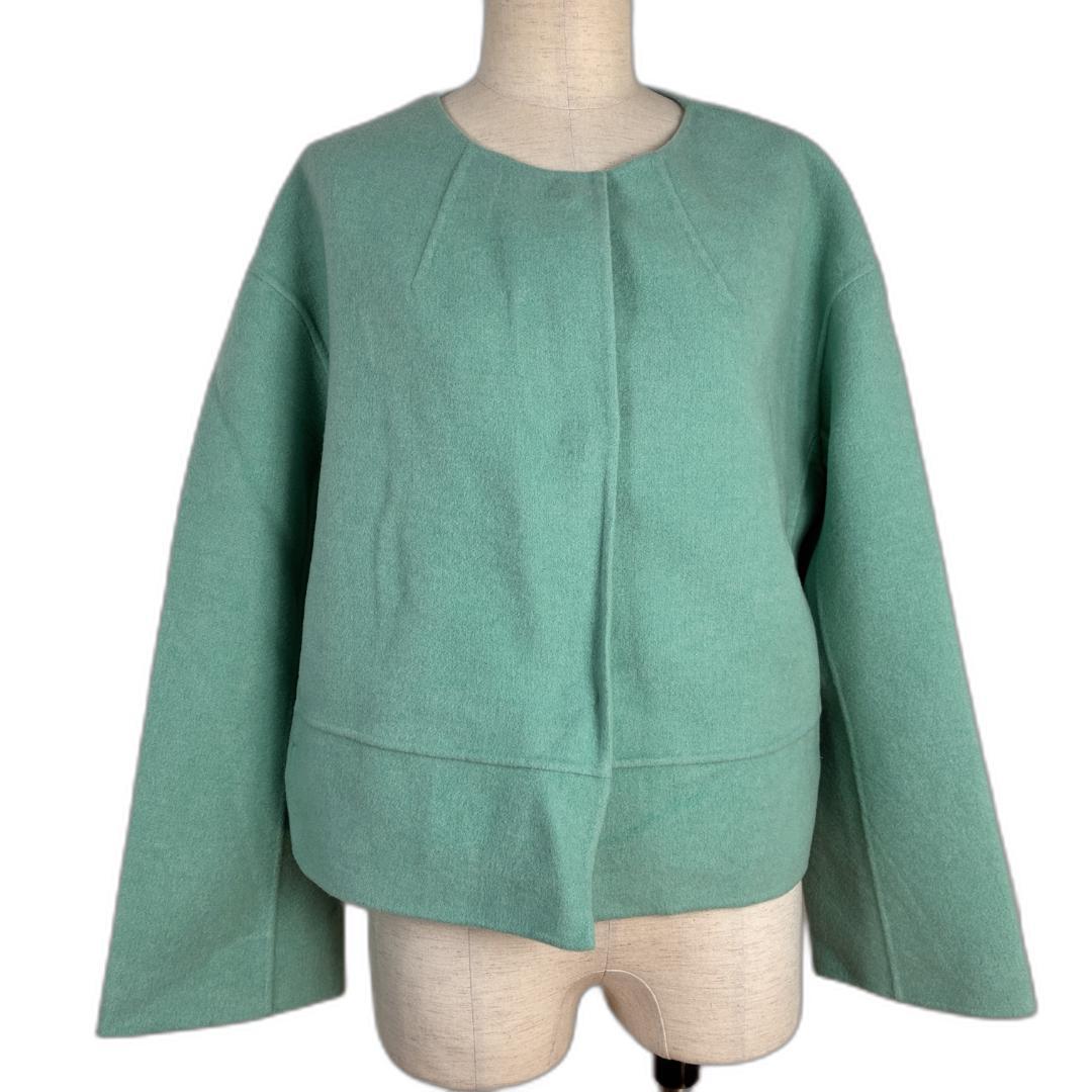 ★未使用タグ付★ DoCLASSE ジャケット 11号 上質 ウール カシミヤ混