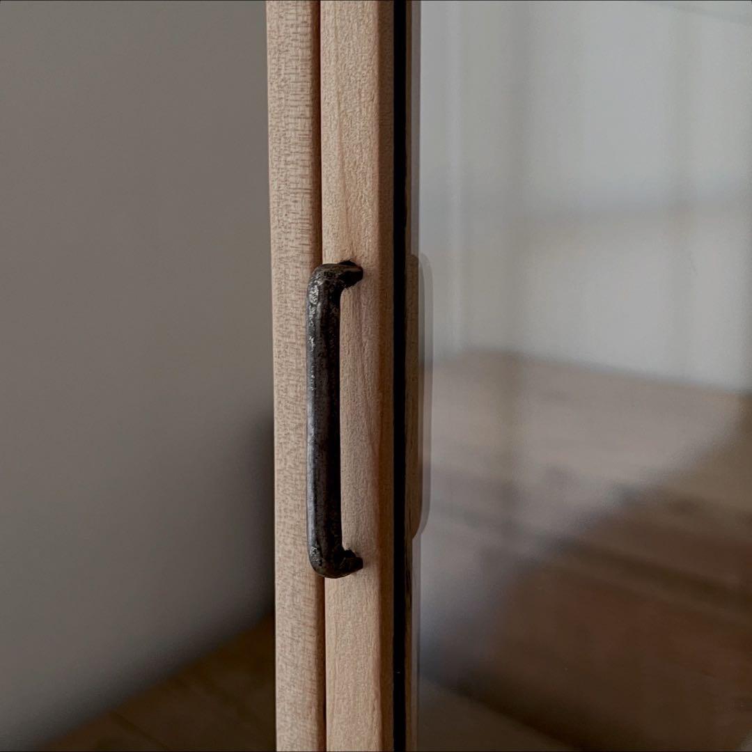 アンティーク　古い木枠ガラスケース　レトロ　ショーケース　棚　古道具