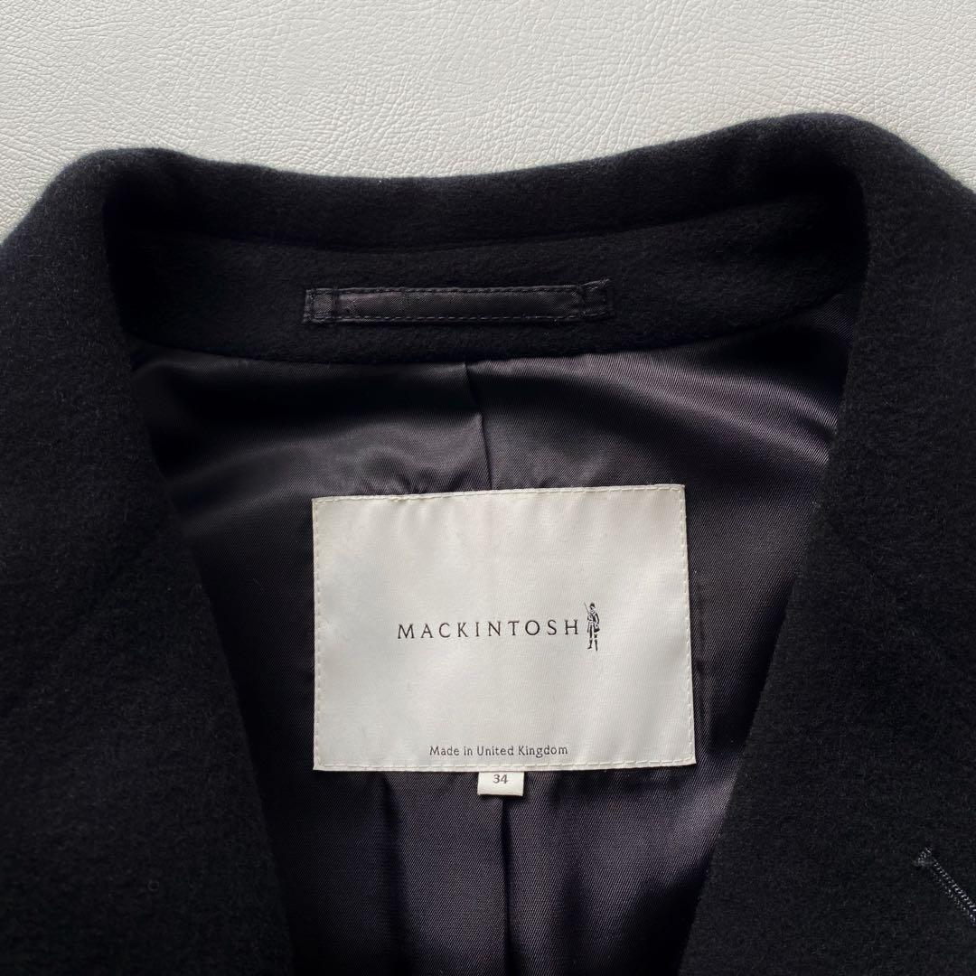 【リラックスフィット】マッキントッシュ ウールメルトン チェスターコート 黒
