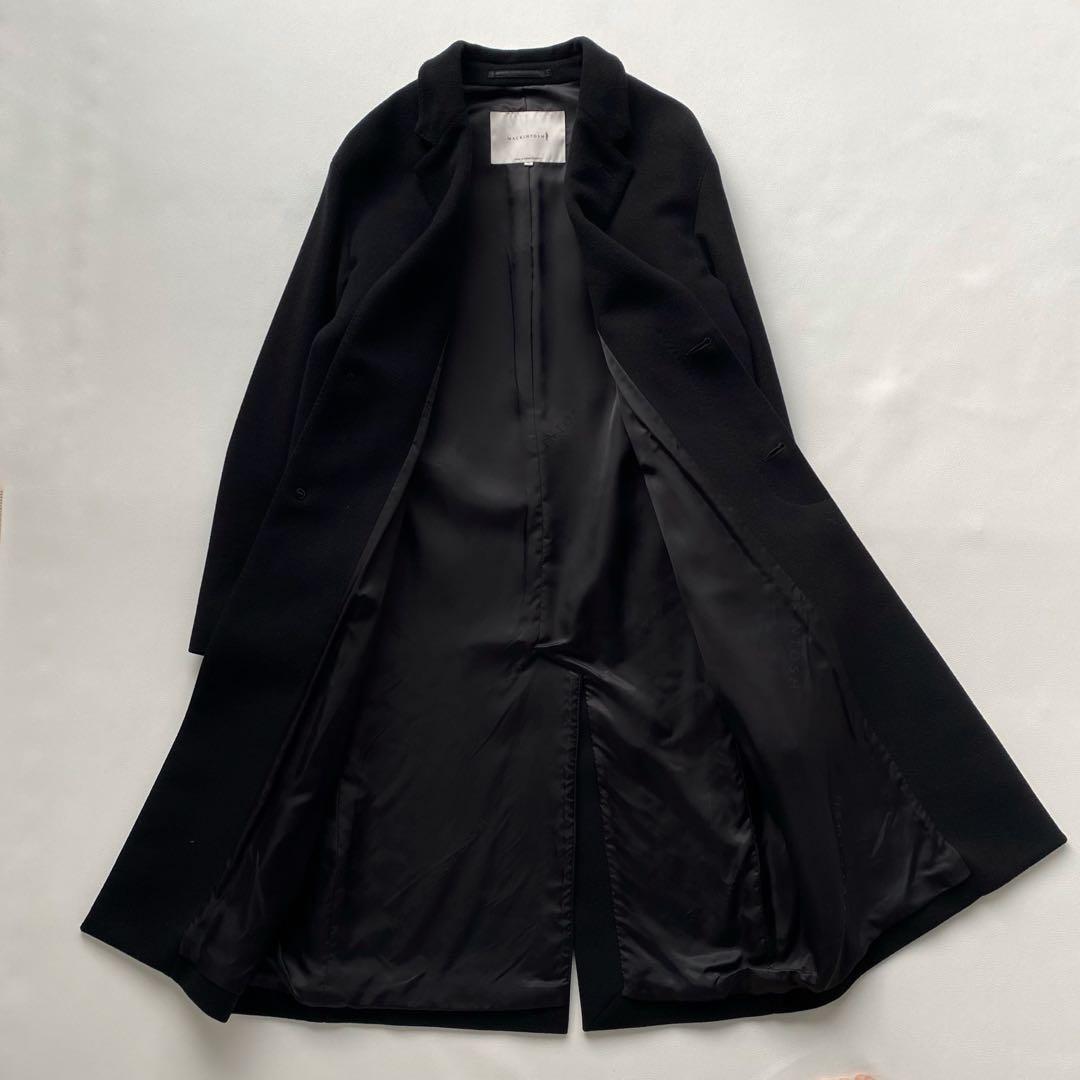 【リラックスフィット】マッキントッシュ ウールメルトン チェスターコート 黒