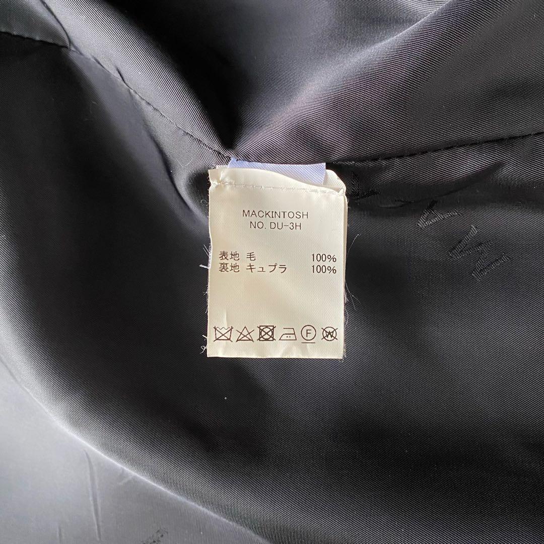 【リラックスフィット】マッキントッシュ ウールメルトン チェスターコート 黒