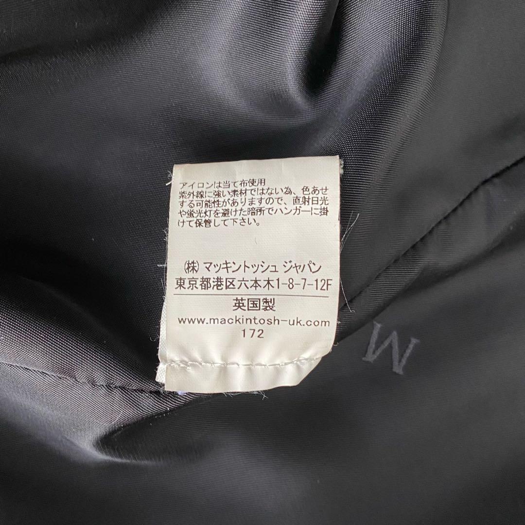 【リラックスフィット】マッキントッシュ ウールメルトン チェスターコート 黒