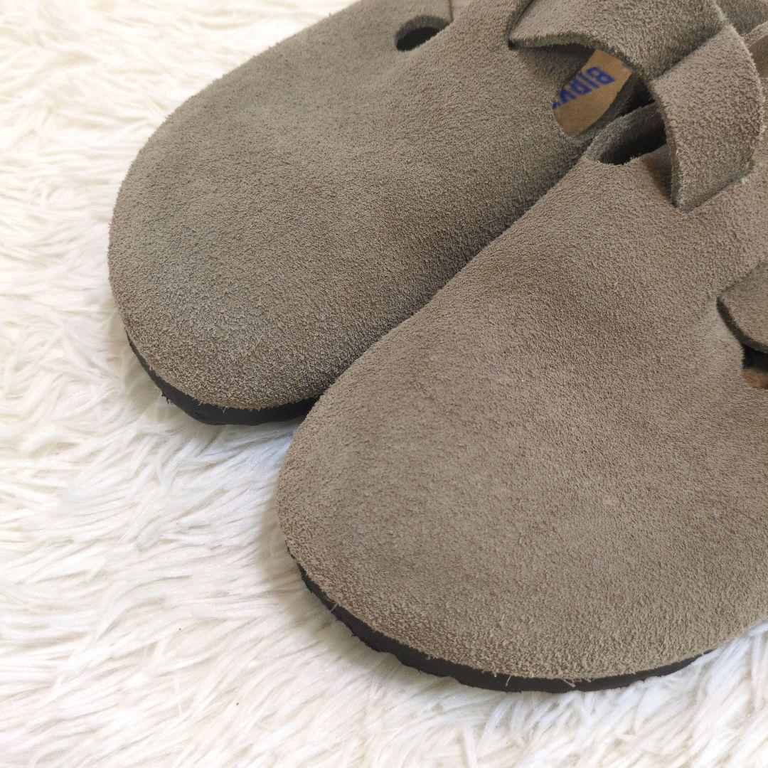 ビルケンシュトック ボストン サンダル ベージュ 39 25.0cm スエード