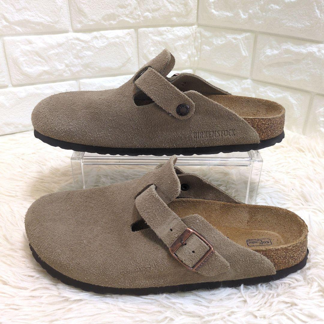 ビルケンシュトック ボストン サンダル ベージュ 39 25.0cm スエード