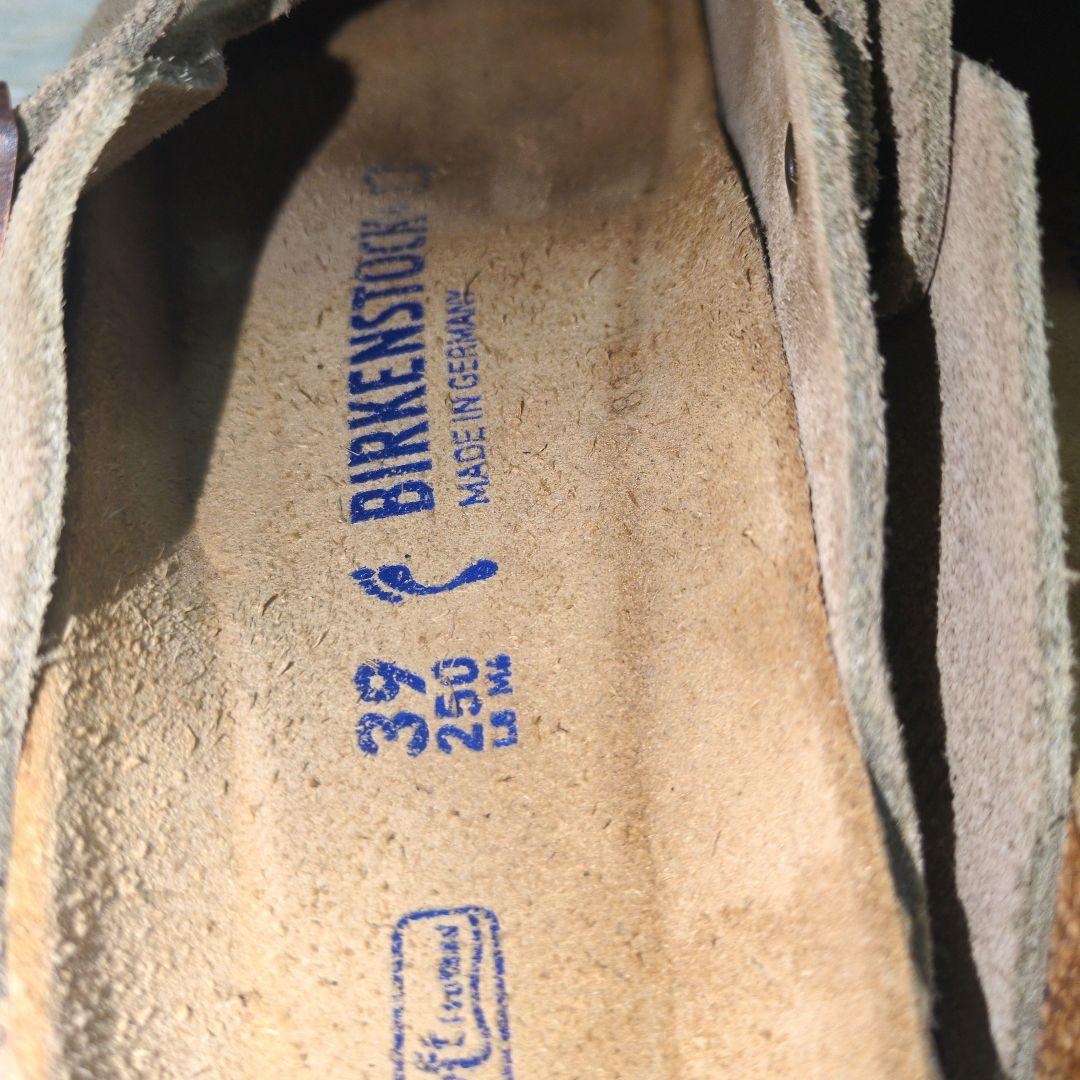 ビルケンシュトック ボストン サンダル ベージュ 39 25.0cm スエード