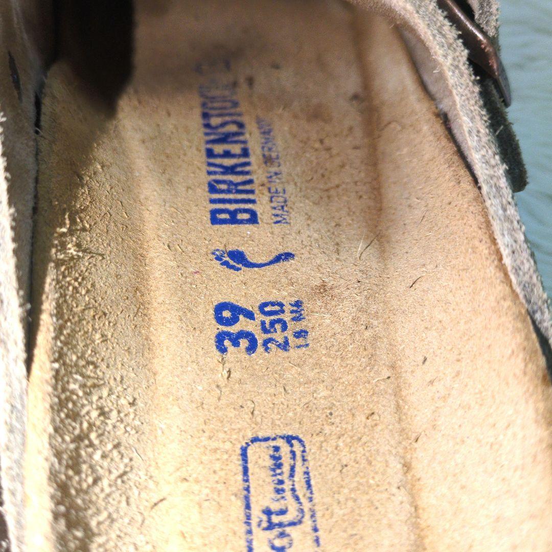 ビルケンシュトック ボストン サンダル ベージュ 39 25.0cm スエード