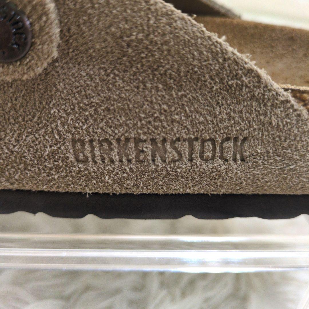 ビルケンシュトック ボストン サンダル ベージュ 39 25.0cm スエード