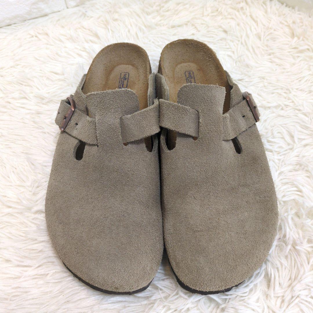 ビルケンシュトック ボストン サンダル ベージュ 39 25.0cm スエード