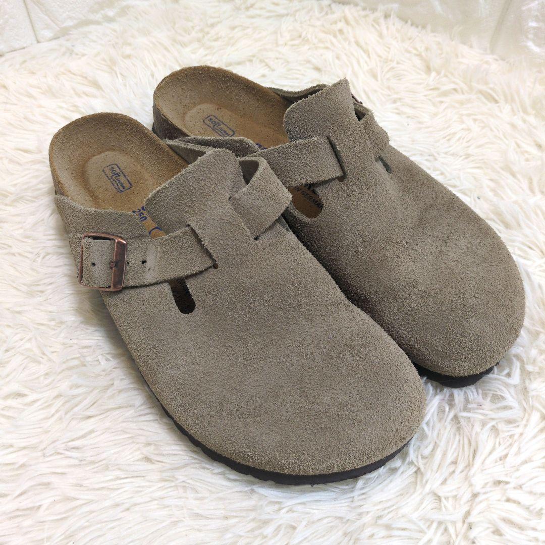 ビルケンシュトック ボストン サンダル ベージュ 39 25.0cm スエード