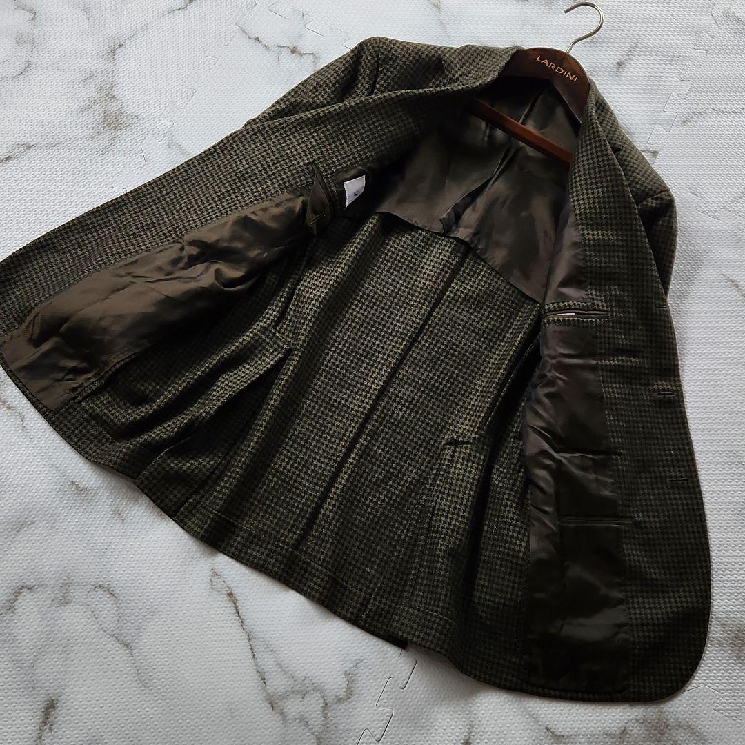 極美品✨デペトリロ 近年モデル テーラードジャケット カシミヤ 千鳥格子