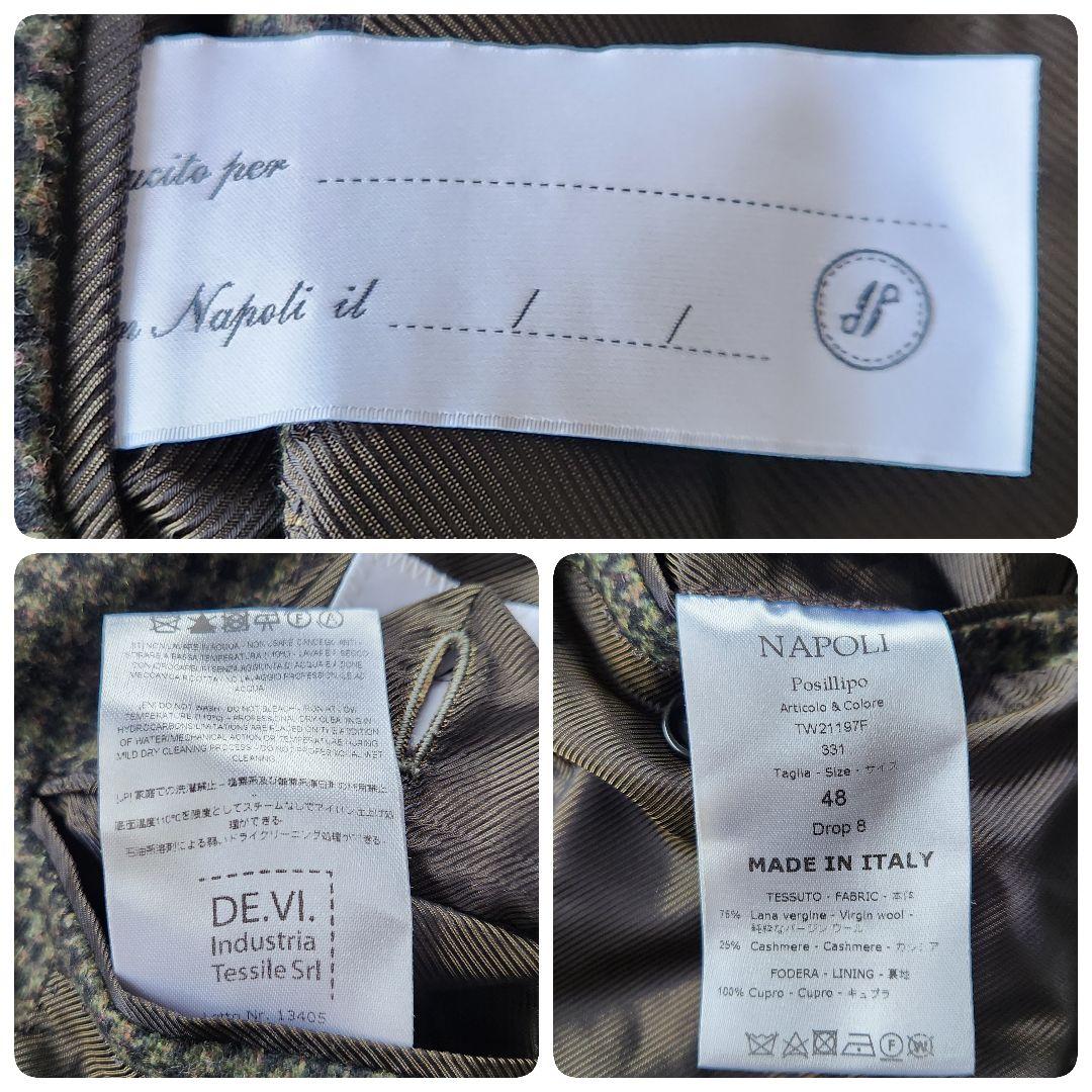 極美品✨デペトリロ 近年モデル テーラードジャケット カシミヤ 千鳥格子