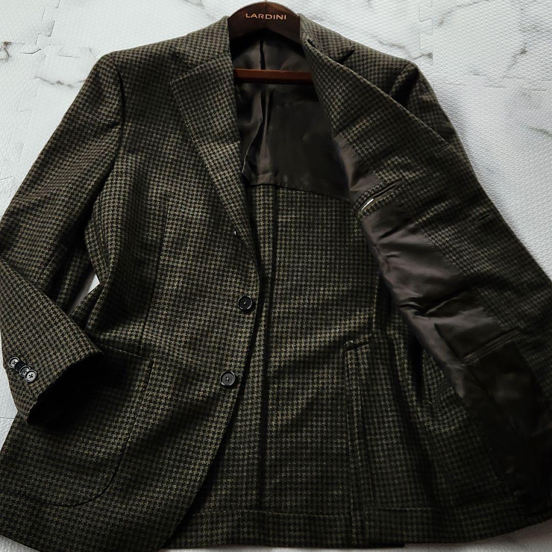 極美品✨デペトリロ 近年モデル テーラードジャケット カシミヤ 千鳥格子