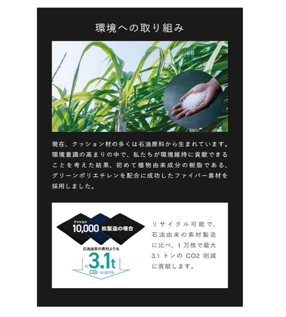 ZABUSHION ENZA 高級ファイバー40x40x5.5 洗える ブラック