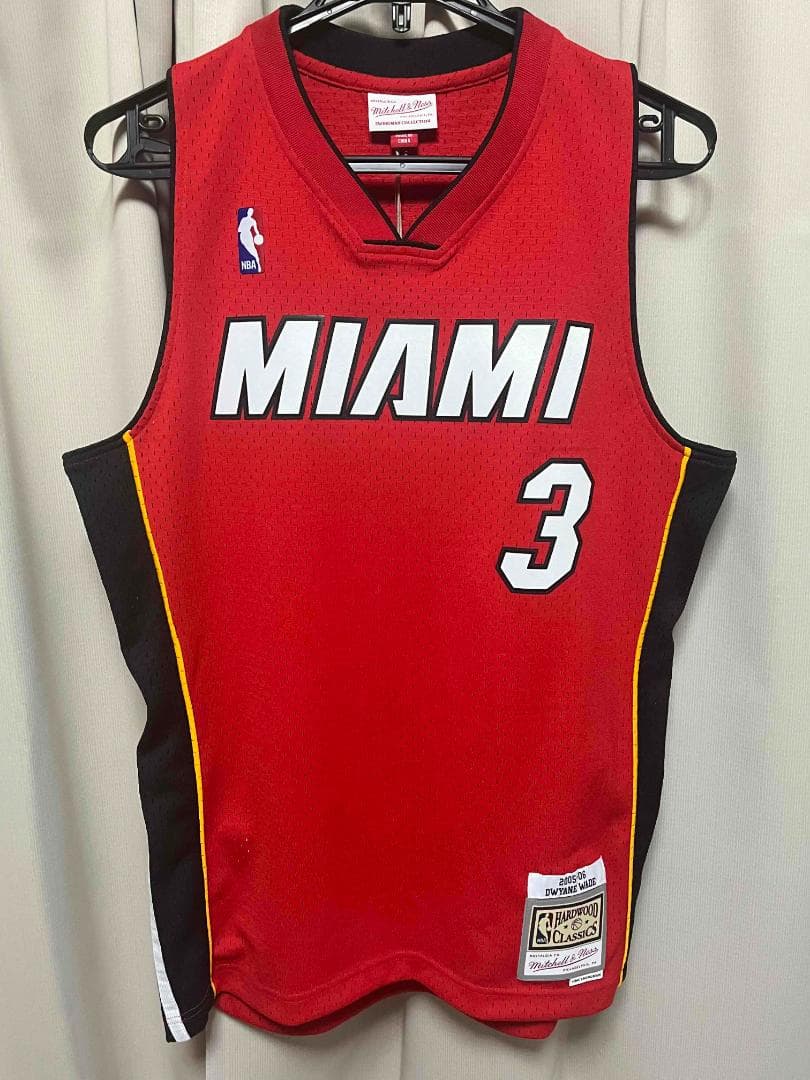 ミッチェルアンドネス マイアミヒート ドウェイン ウェイド ジャージ Mサイズ