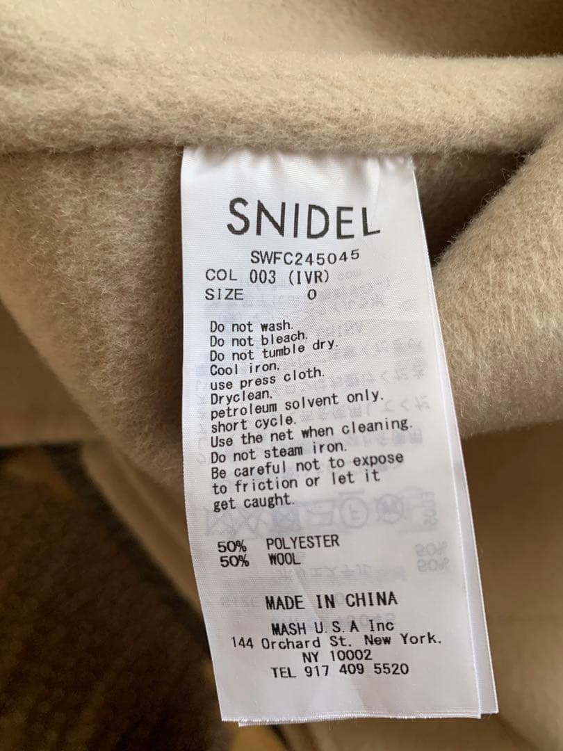 スナイデル　リバーケープコート