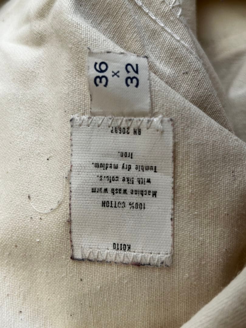 【古着】ディッキーズ ホワイトペインターパンツ チビタグ