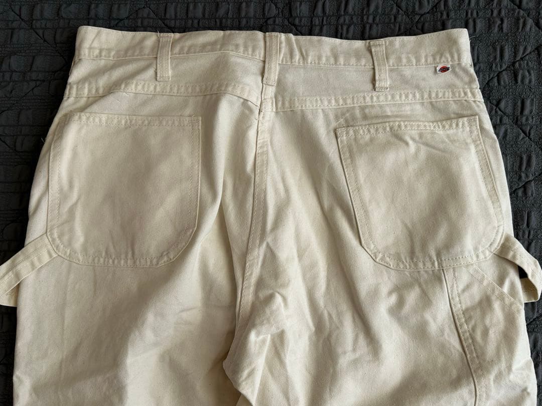 【古着】ディッキーズ ホワイトペインターパンツ チビタグ