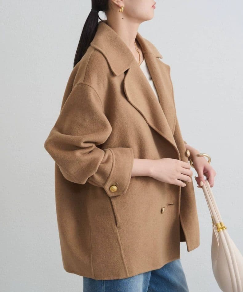 【LOUNGEDRESS】ミドルリバーコート　キャメル