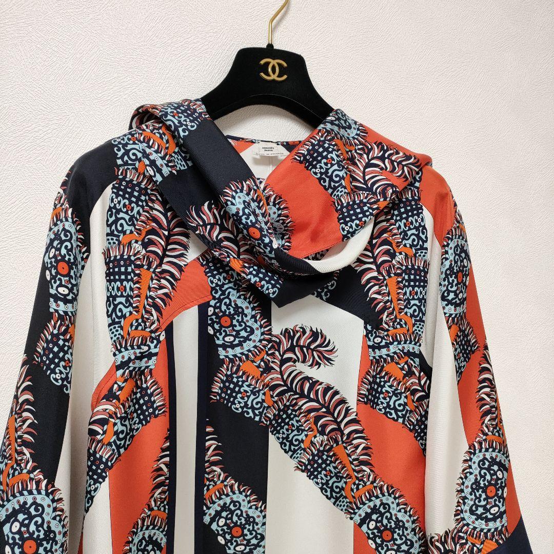 極美品❢HERMES　エルメス　チュニック　SILK100%　トップス