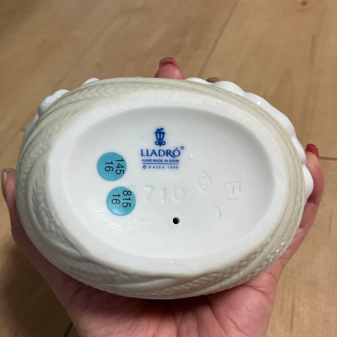 陶器製 子供と鳥の置物 LLADRO