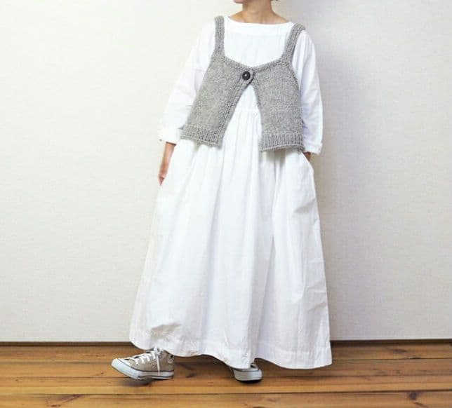 tumugu❣️ロービングウールニット2wayビスチェ ベスト